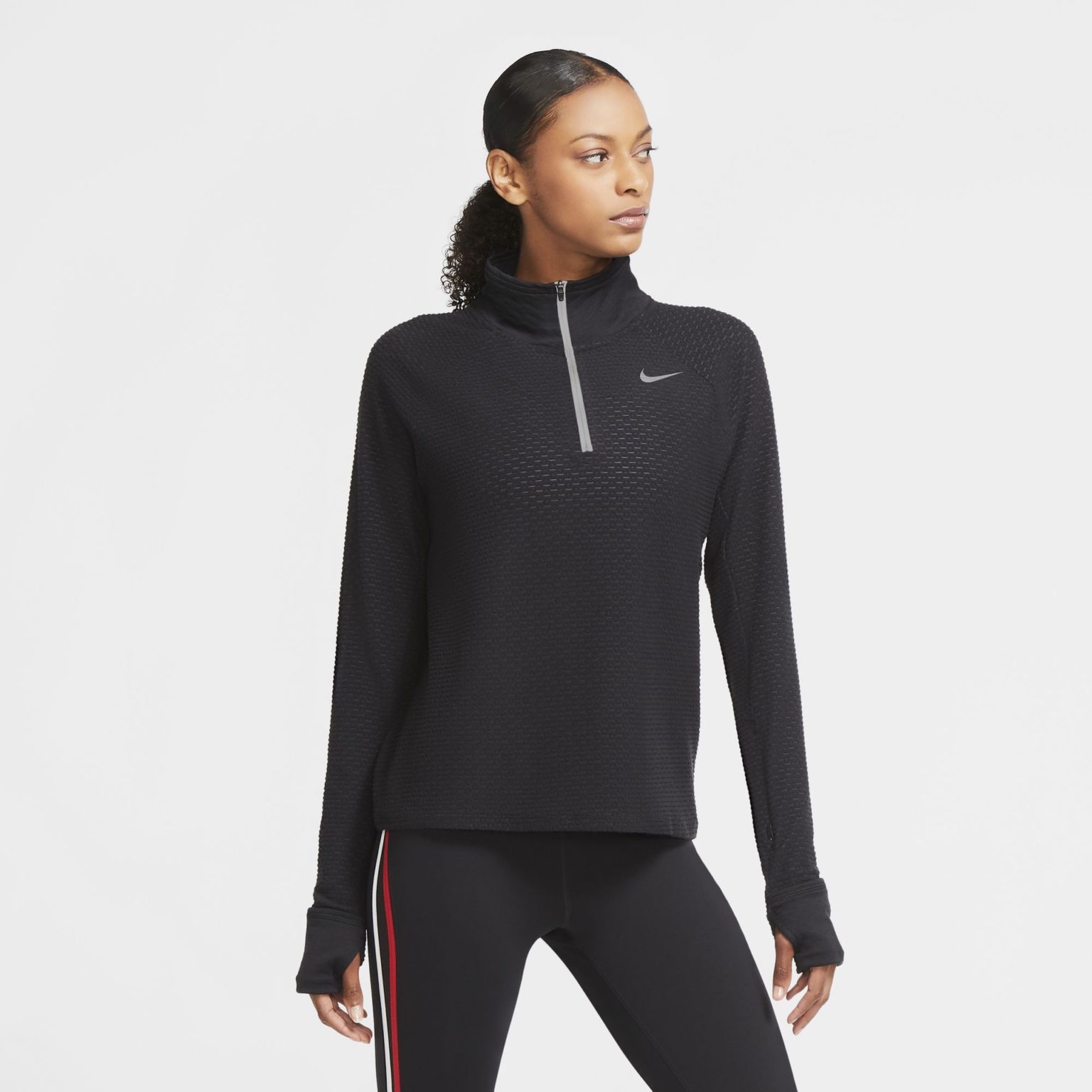 nike sphere 1 2 zip running top