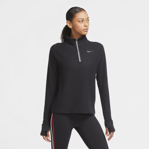 Nike Women's Sphere 1/2-Zip Running Top - Black/Reflective Silver - Image 3