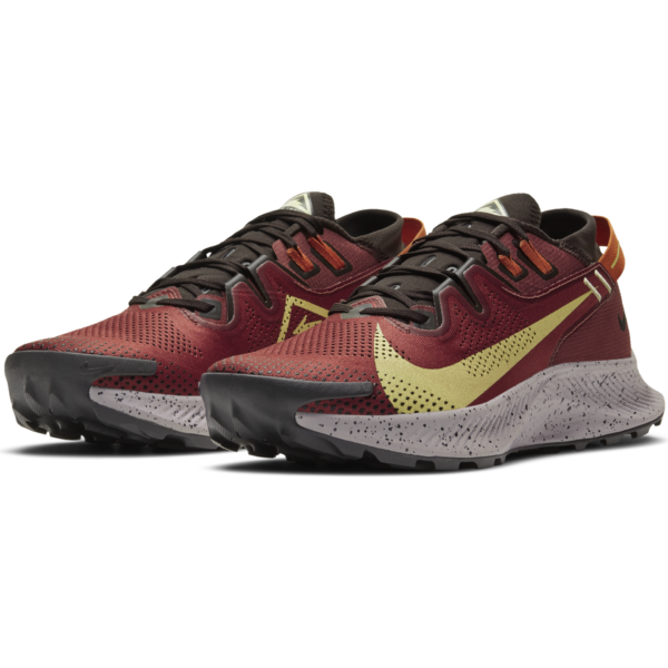 Nike Men's Pegasus Trail 2 - Claystone Red/Life Lime-Velvet Brown - Image 4