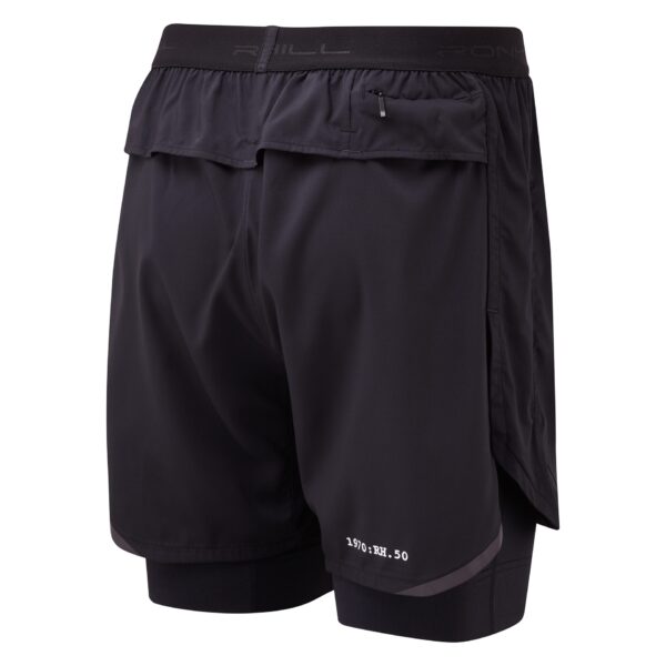 Ronhill Men's Tech Revive Twin Short - All Black - Image 2