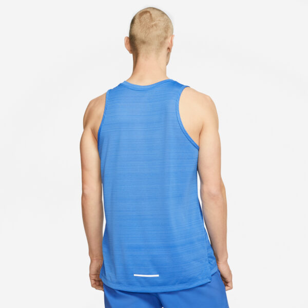 Nike Men's Miler Tank - Pacific Blue/HTR/Reflective Silver - Image 4