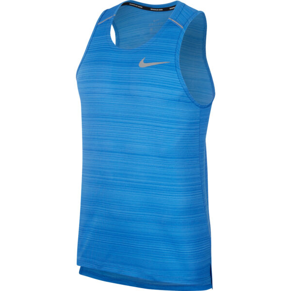 Nike Men's Miler Tank - Pacific Blue/HTR/Reflective Silver