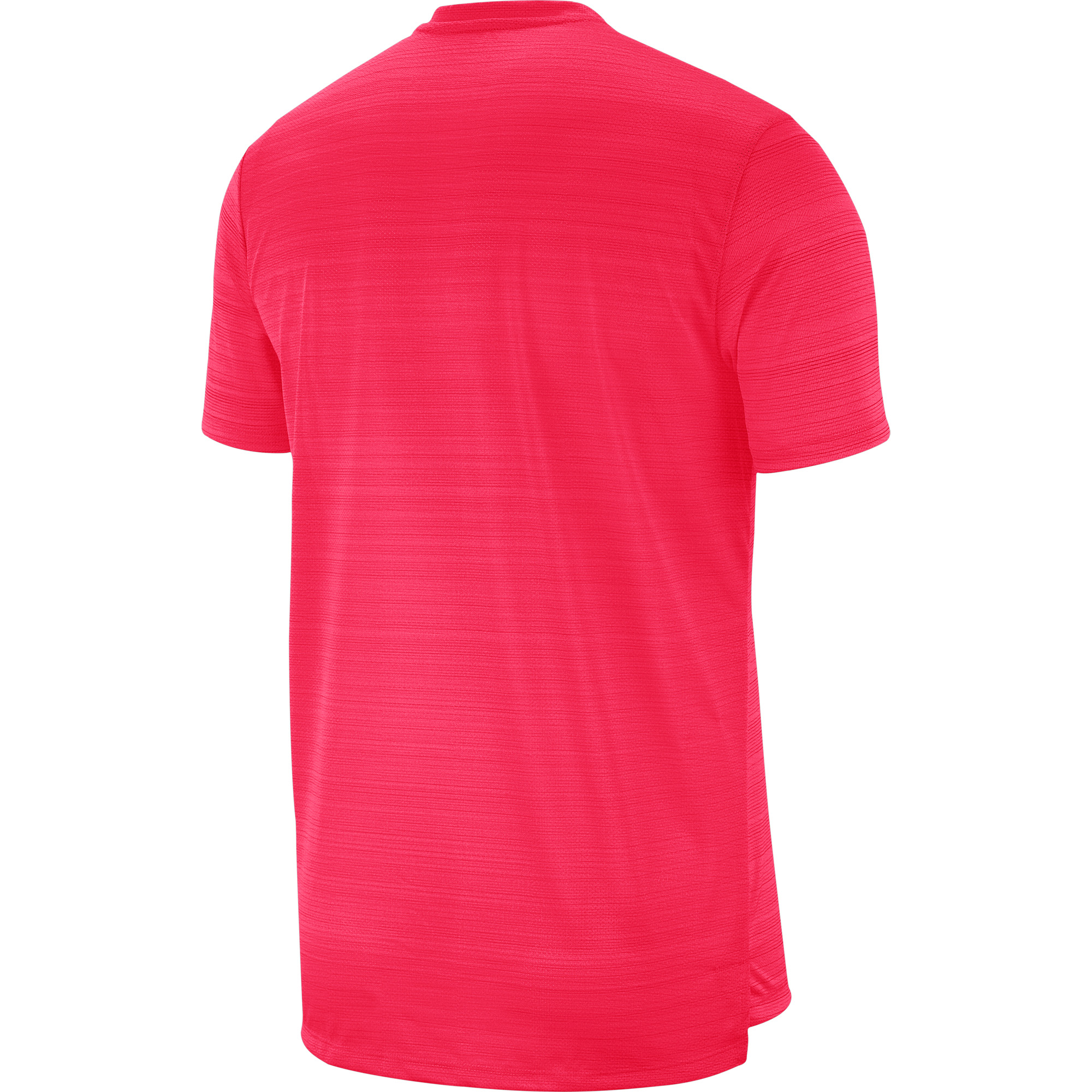 Nike Men s Dri FIT Miler Short Sleeve Laser Crimson HTR