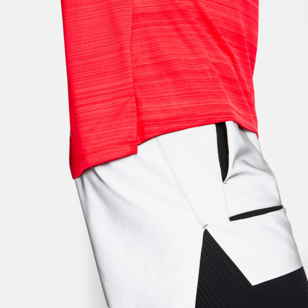 Nike Men's Dri-FIT Miler Short Sleeve - Laser Crimson/HTR/Reflective Silver - Image 6