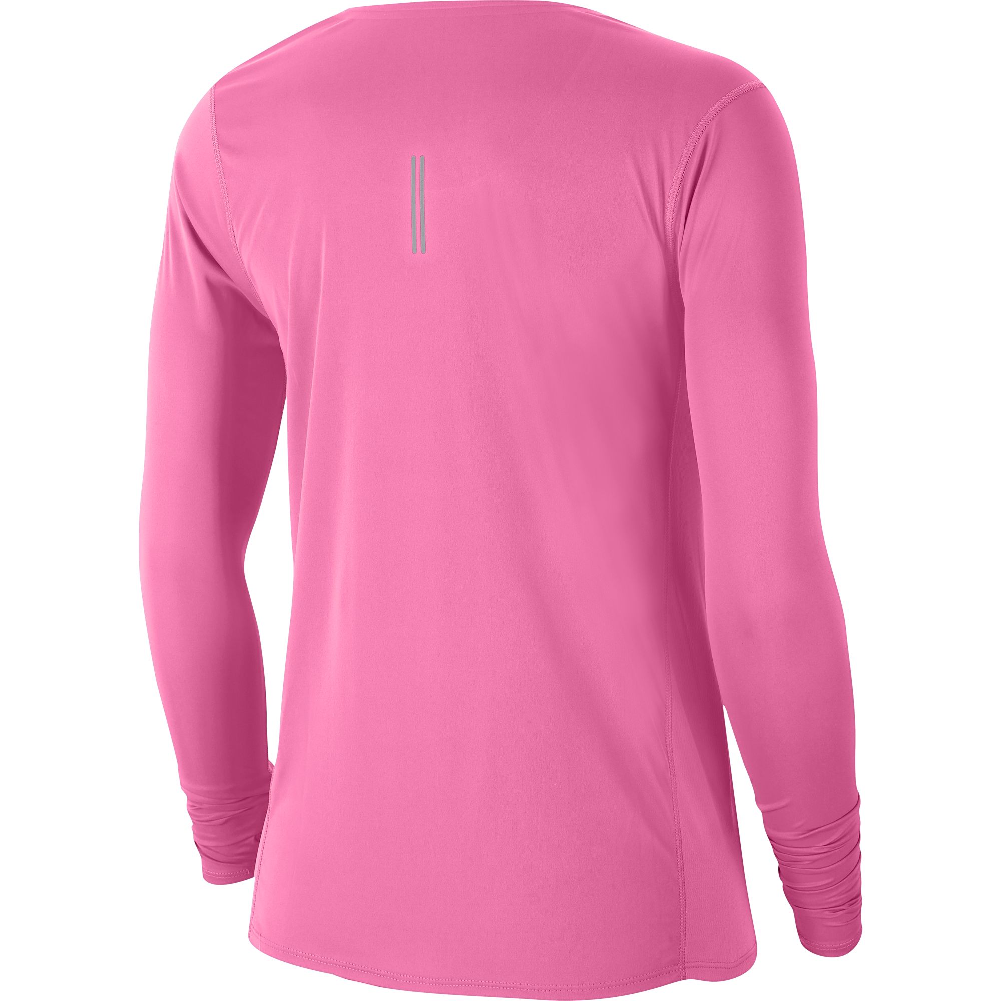 Nike Women's Long-Sleeve Running Top - Pink Glow/Reflective Silver ...