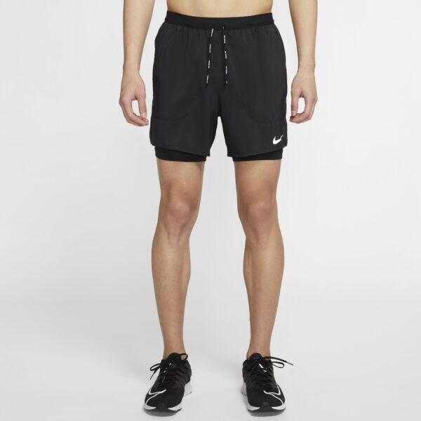 Nike Men's Flex Stride 5in 2-in-1 Short - Black/Black/Reflective Silver - Image 7