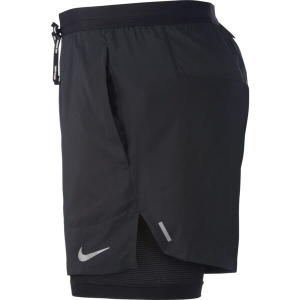 Nike Men's Flex Stride 5in 2-in-1 Short - Black/Black/Reflective Silver - Image 3