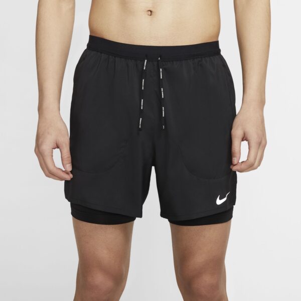 Nike Men's Flex Stride 5in 2-in-1 Short - Black/Black/Reflective Silver - Image 5