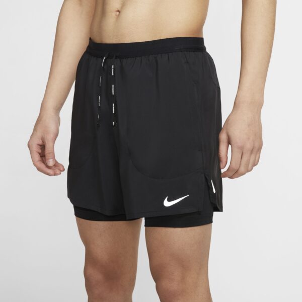 Nike Men's Flex Stride 5in 2-in-1 Short - Black/Black/Reflective Silver - Image 4