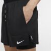 Nike Men's Flex Stride 5in 2-in-1 Short - Black/Black/Reflective Silver - Image 9