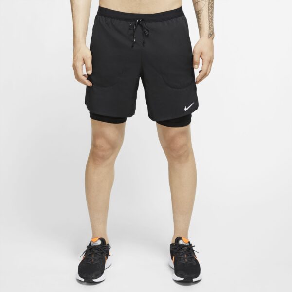 Nike Men's Flex Stride 7in 2-in-1 Short - Black/Black/Reflective Silver - Image 6