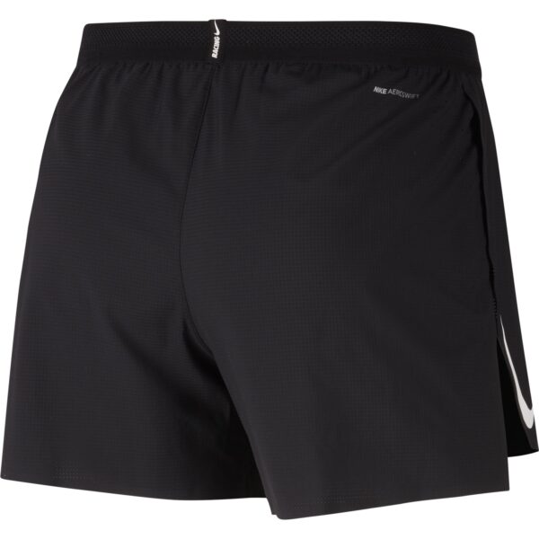 Nike Men's AeroSwift 4in Short - Black/White - Image 2