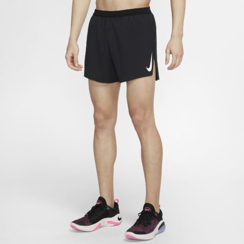 Nike Men s AeroSwift 4in Short Black White Running Bath