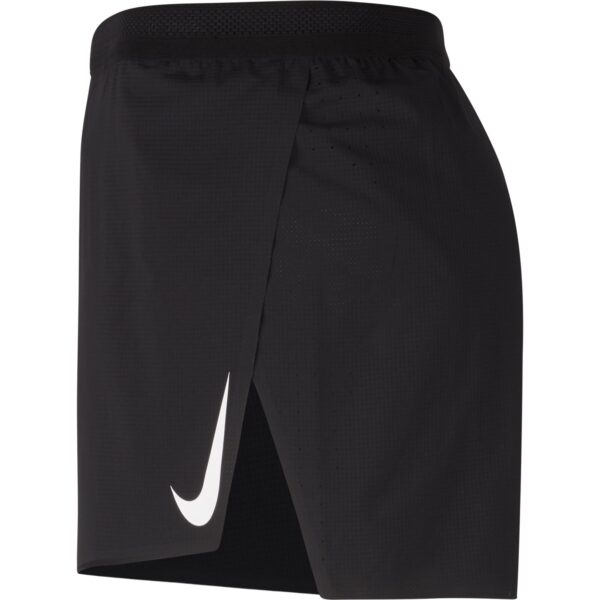 Nike Men's AeroSwift 4in Short - Black/White - Image 3