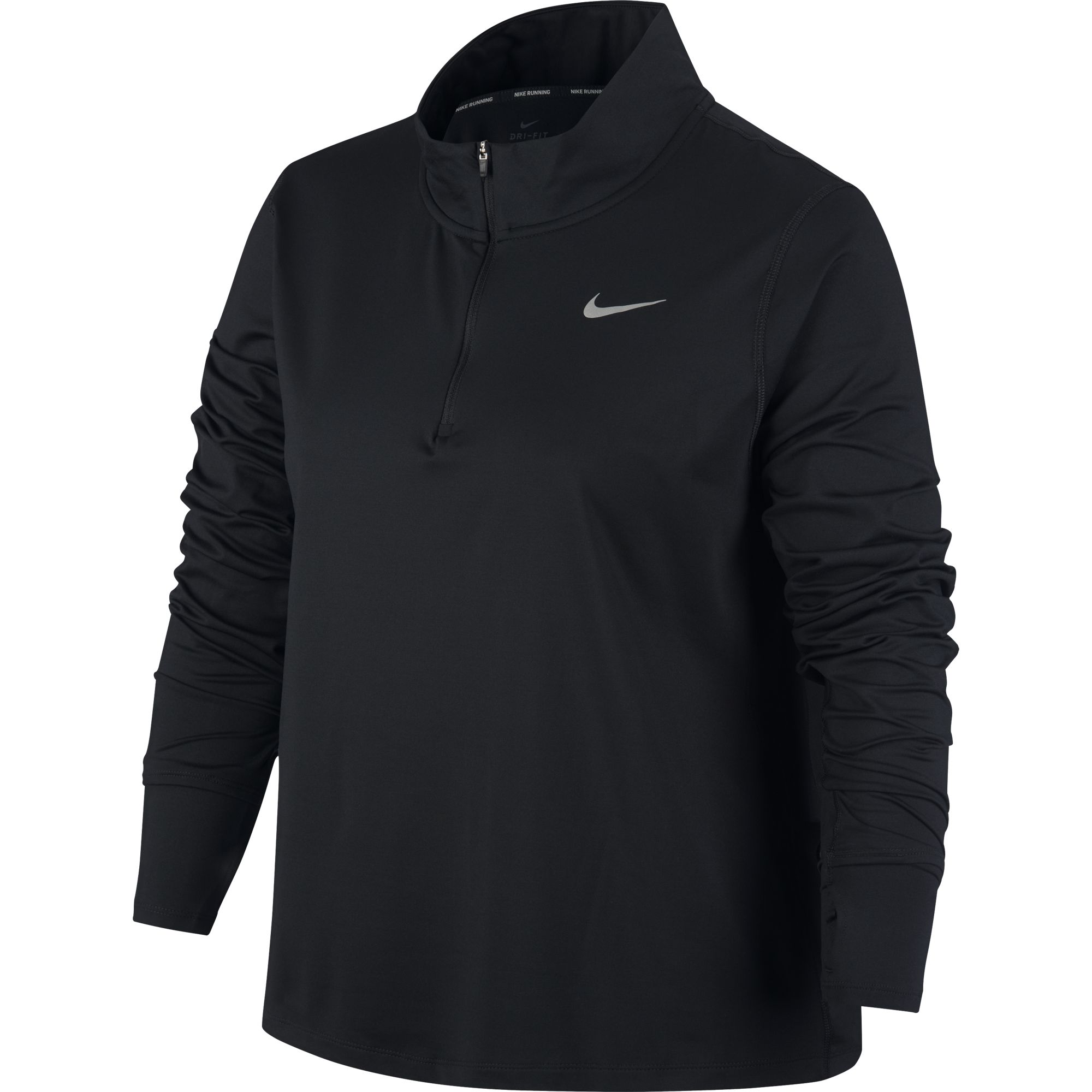 Nike Women's Element 1/2-Zip Running Top - Black/Reflective Silver -  Running Bath