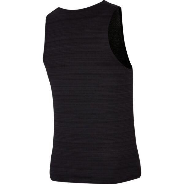 Nike Men's Miler Tank - Black/Reflective Silver - Image 2
