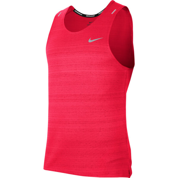 Nike Men's Miler Tank - Bright Crimson/Reflective Silver