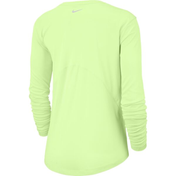 Nike Women's Miler Top - Barely Volt/Reflective Silver - Image 2