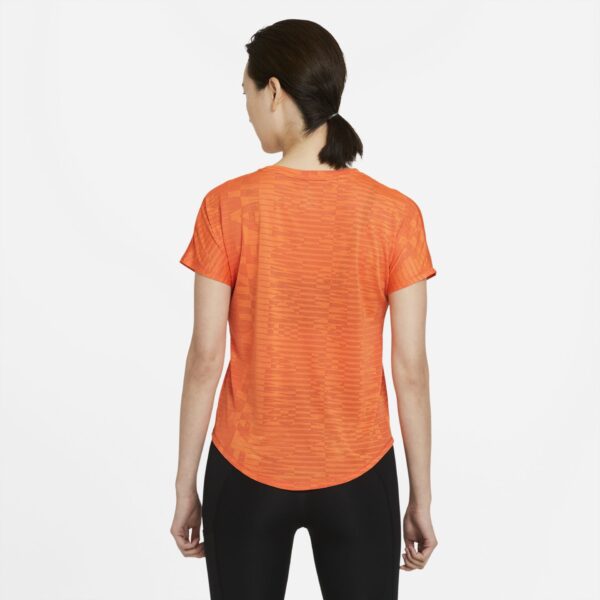 Nike Women's Air Short Sleeve Top - Turf Orange/Bright Mango/Reflective Silver - Image 2