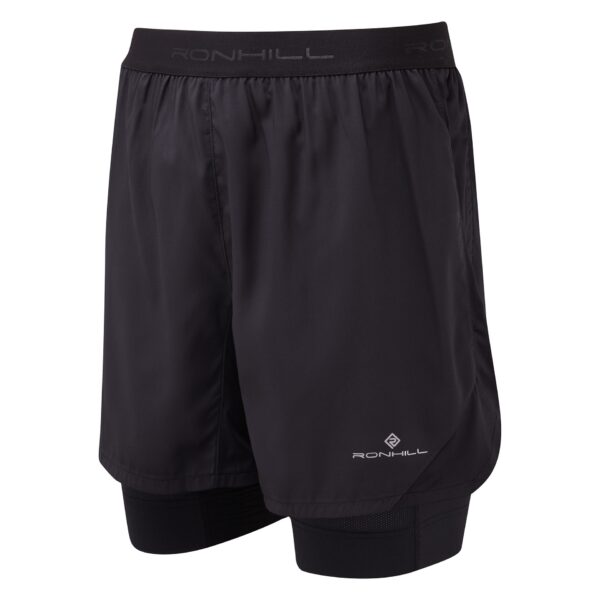 Ronhill Men's Tech Revive Twin Short - All Black