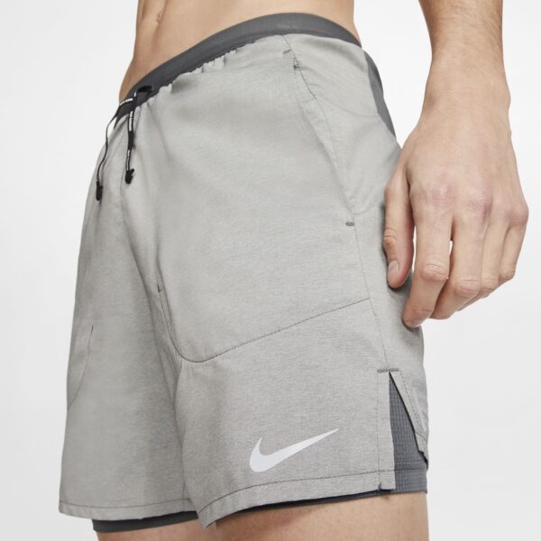 Nike Men's Flex Stride 7in 2-In-1 Running Shorts - Iron Grey/Iron Grey/Htr/Reflective Silver - Image 4