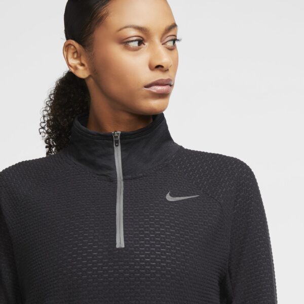 Nike Women's Sphere 1/2-Zip Running Top - Black/Reflective Silver - Image 5
