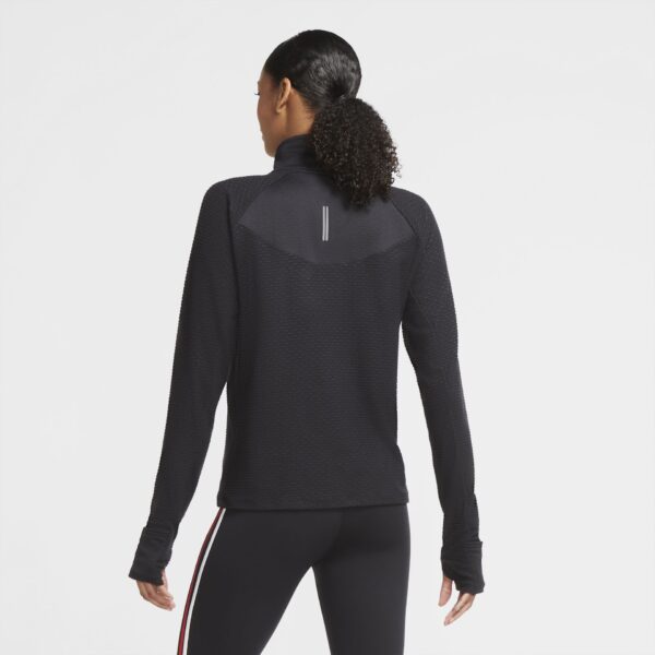 Nike Women's Sphere 1/2-Zip Running Top - Black/Reflective Silver - Image 4
