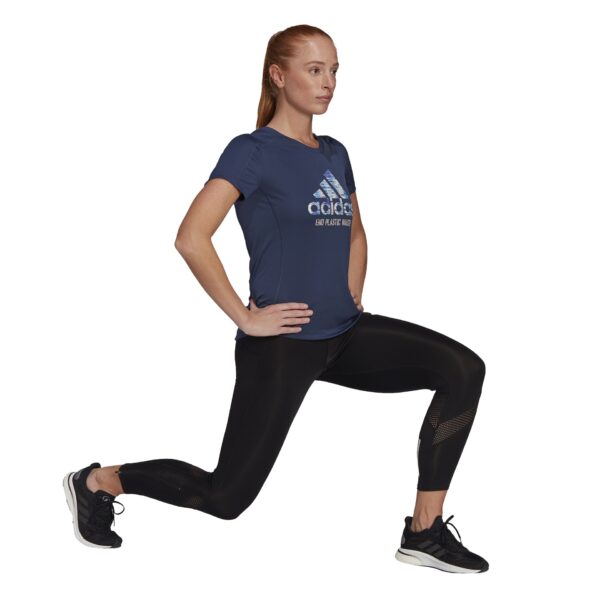 adidas Women's Run for the Oceans Tee - Crew Navy - Image 4