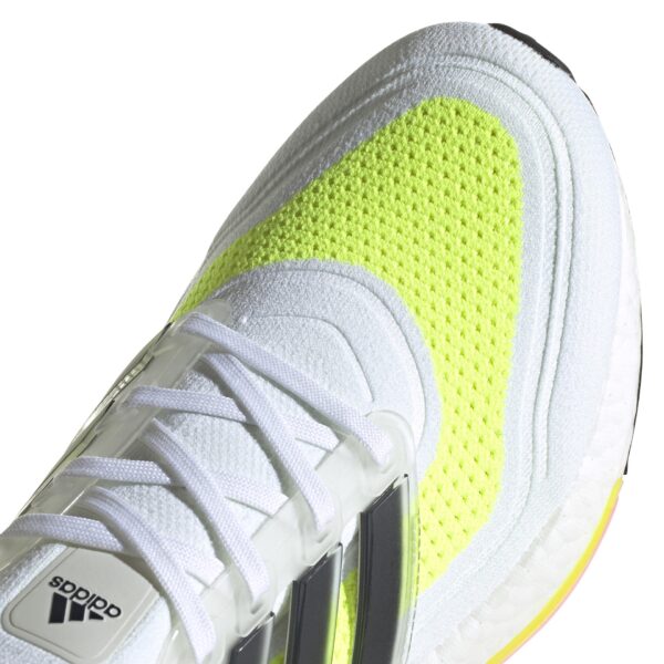 adidas Men's Ultraboost 21 - Ftwr White/Core Black/Solar Yellow - Image 9