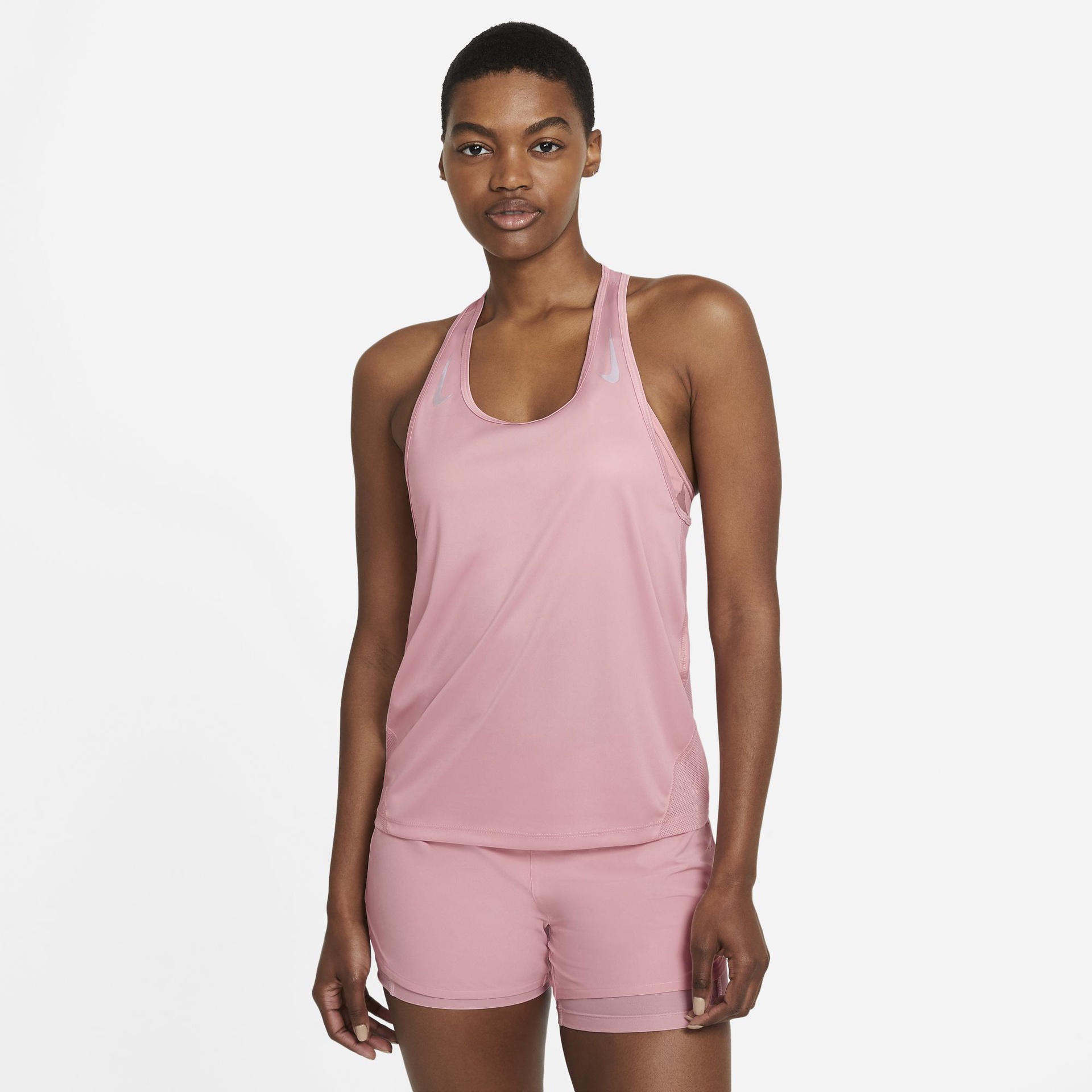 Nike Women’s Miler Singlet – Pink Glaze/Reflective Silver – Running Bath