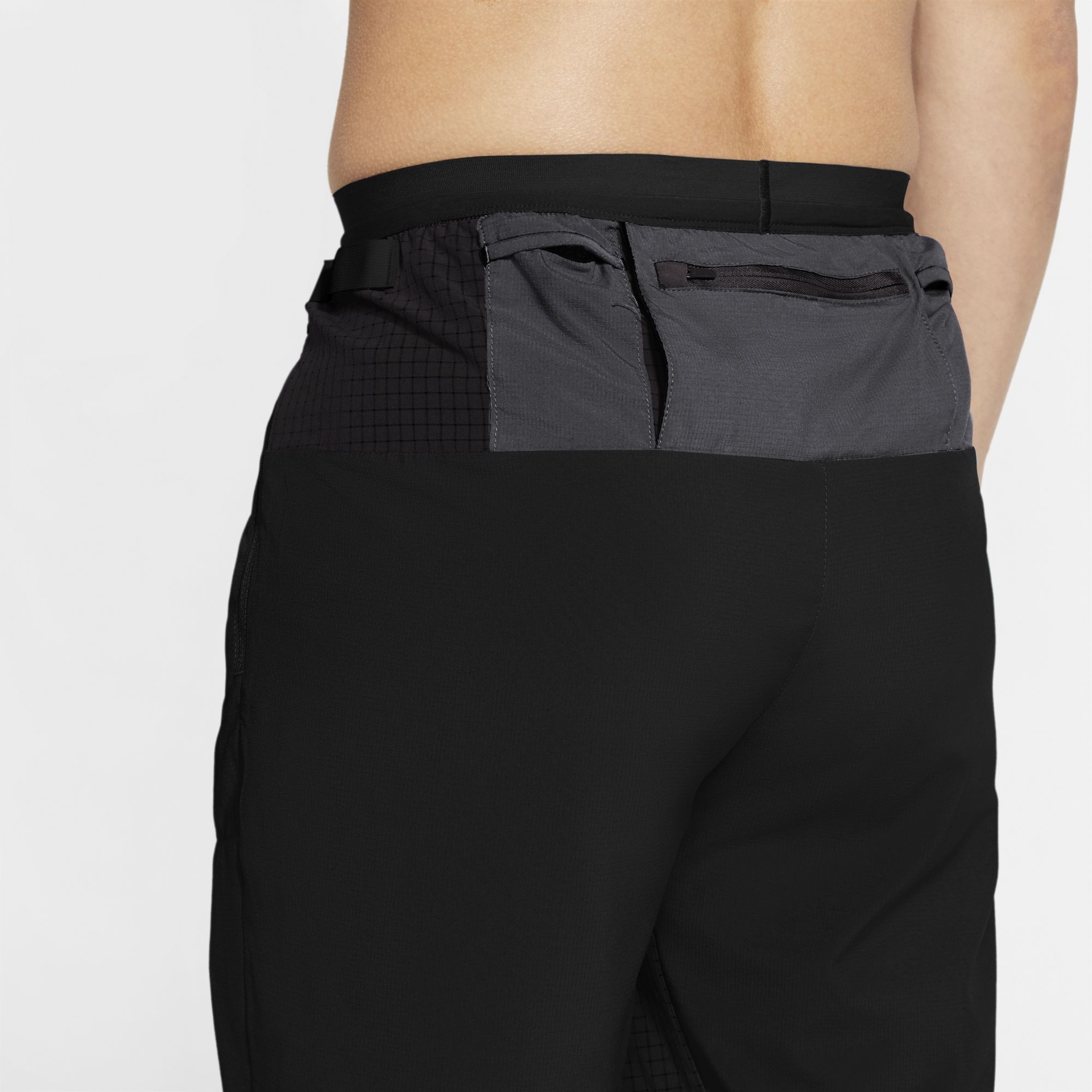 Nike Men's Phenom Elite Woven Trail Running Pants - Black/White ...