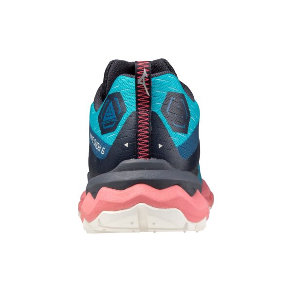 Mizuno Women's Wave Daichi 6 - Scuba Blue/Snow White/Tea Rose - Image 4