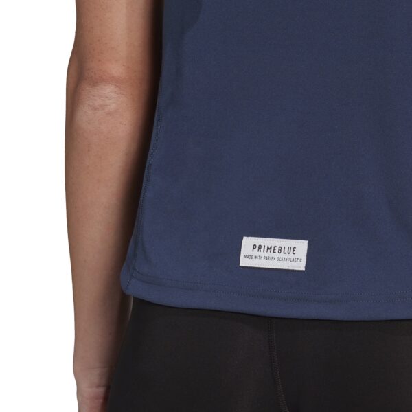 adidas Women's Run for the Oceans Tee - Crew Navy - Image 6