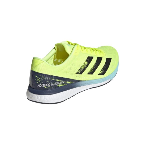 adidas Men's adizero Boston 9 - Solar Yellow/Core Black/Clear Aqua - Image 4