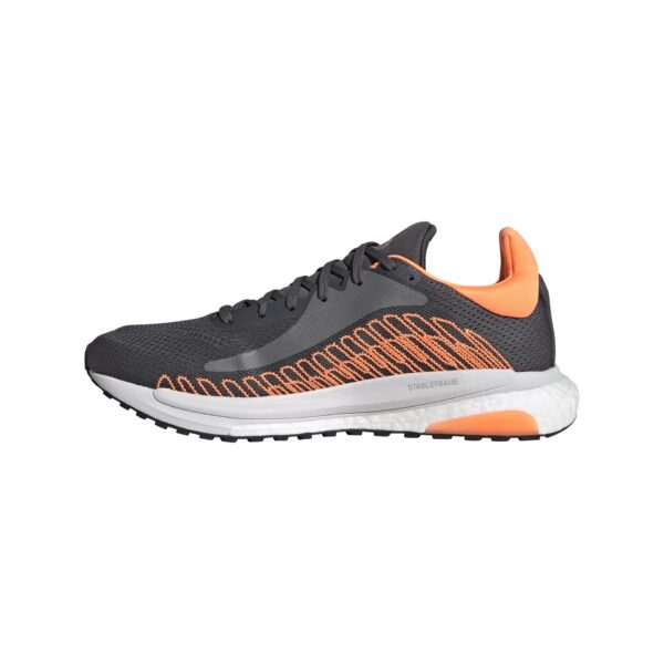 adidas Men's Solar Glide ST 3 - Grey Six/Core Black/Screaming Orange - Image 2