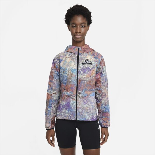 Nike Women's Windrunner Trail Jacket - Blue Lagoon/Black/Reflective Silver