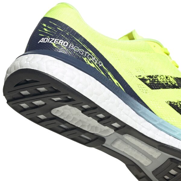 adidas Men's adizero Boston 9 - Solar Yellow/Core Black/Clear Aqua - Image 8