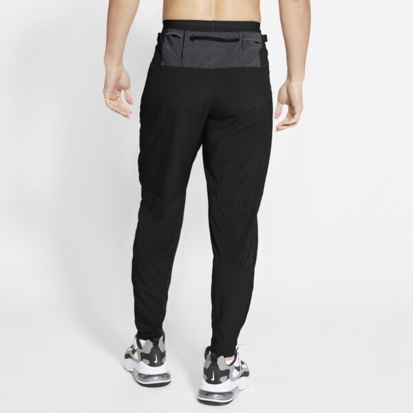 Nike Men's Phenom Elite Woven Trail Running Pants - Black/White - Image 2