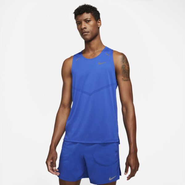 Nike Men's Dri-FIT Rise 365 Tank - Game Royal/Reflective Silver