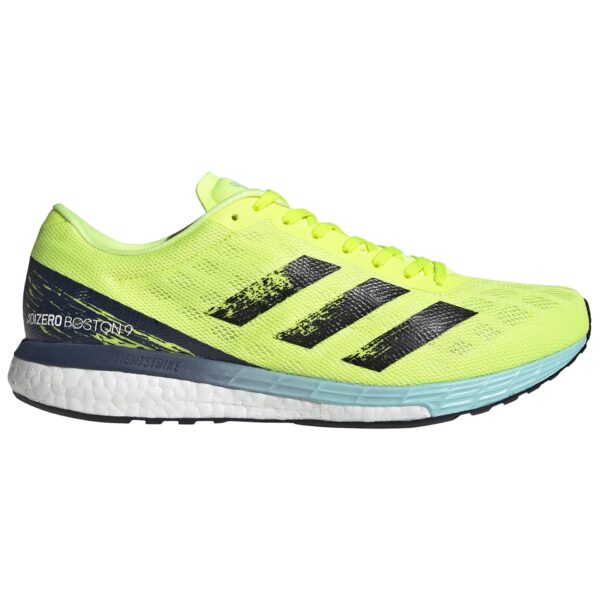 adidas Men's adizero Boston 9 - Solar Yellow/Core Black/Clear Aqua