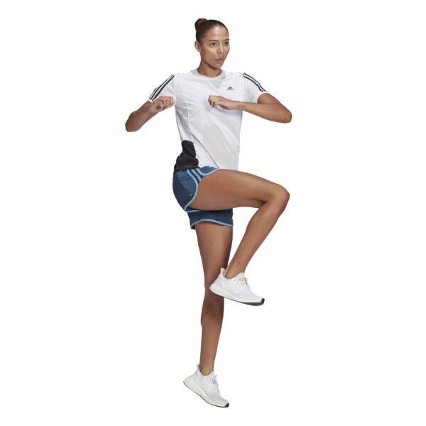 adidas Women's Marathon 20 Cooler Shorts - Crew Navy/Hazy Blue - Image 4