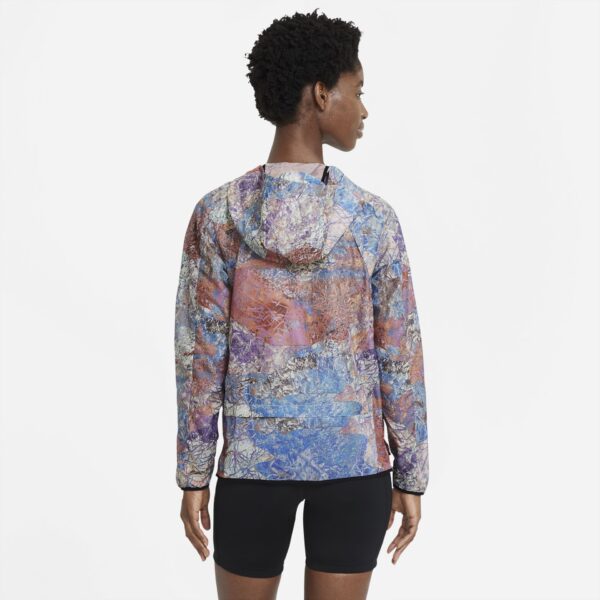 Nike Women's Windrunner Trail Jacket - Blue Lagoon/Black/Reflective Silver - Image 2