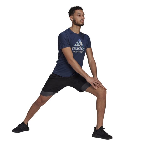 adidas Men's Run for the Oceans Tee - Crew Navy - Image 4