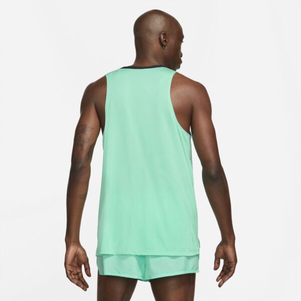 Nike Men's Dri-FIT Rise 365 Tank - Green Glow/Reflective Silver - Image 2