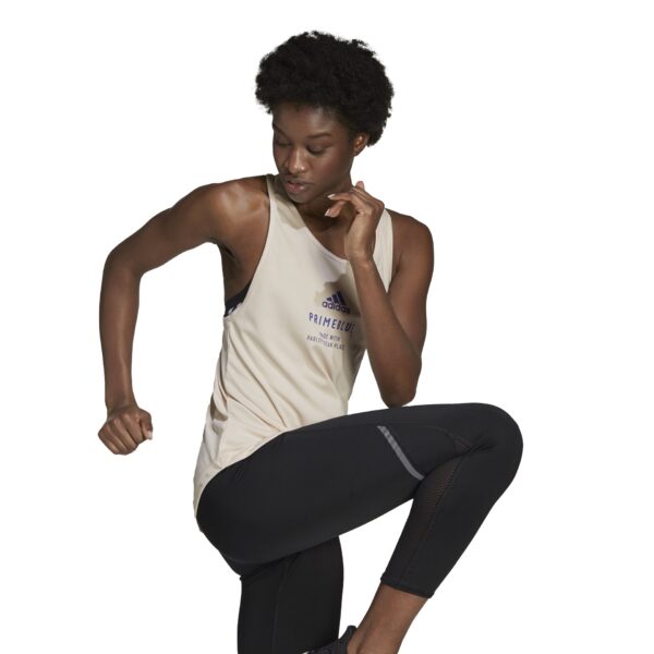 adidas Women's Run for the Oceans Tank - Linen - Image 4