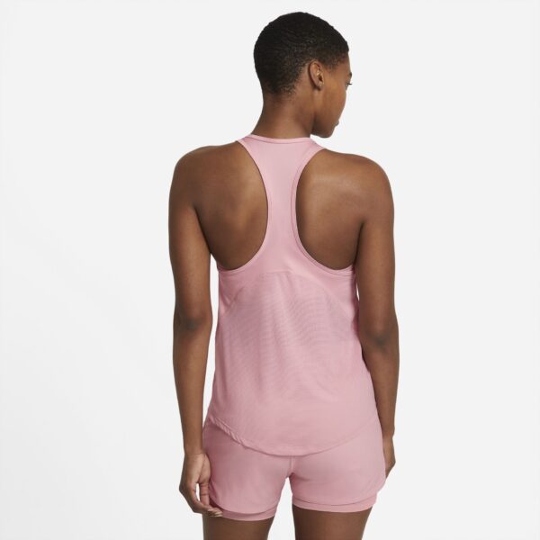 Nike Women's Miler Singlet - Pink Glaze/Reflective Silver - Image 2