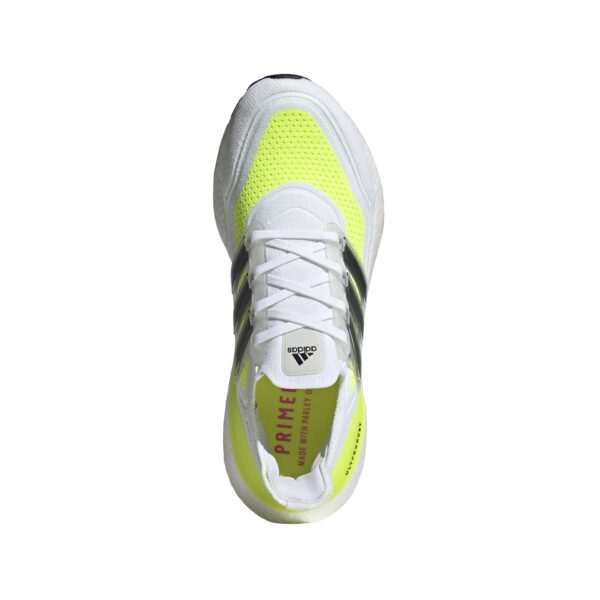 adidas Men's Ultraboost 21 - Ftwr White/Core Black/Solar Yellow - Image 5