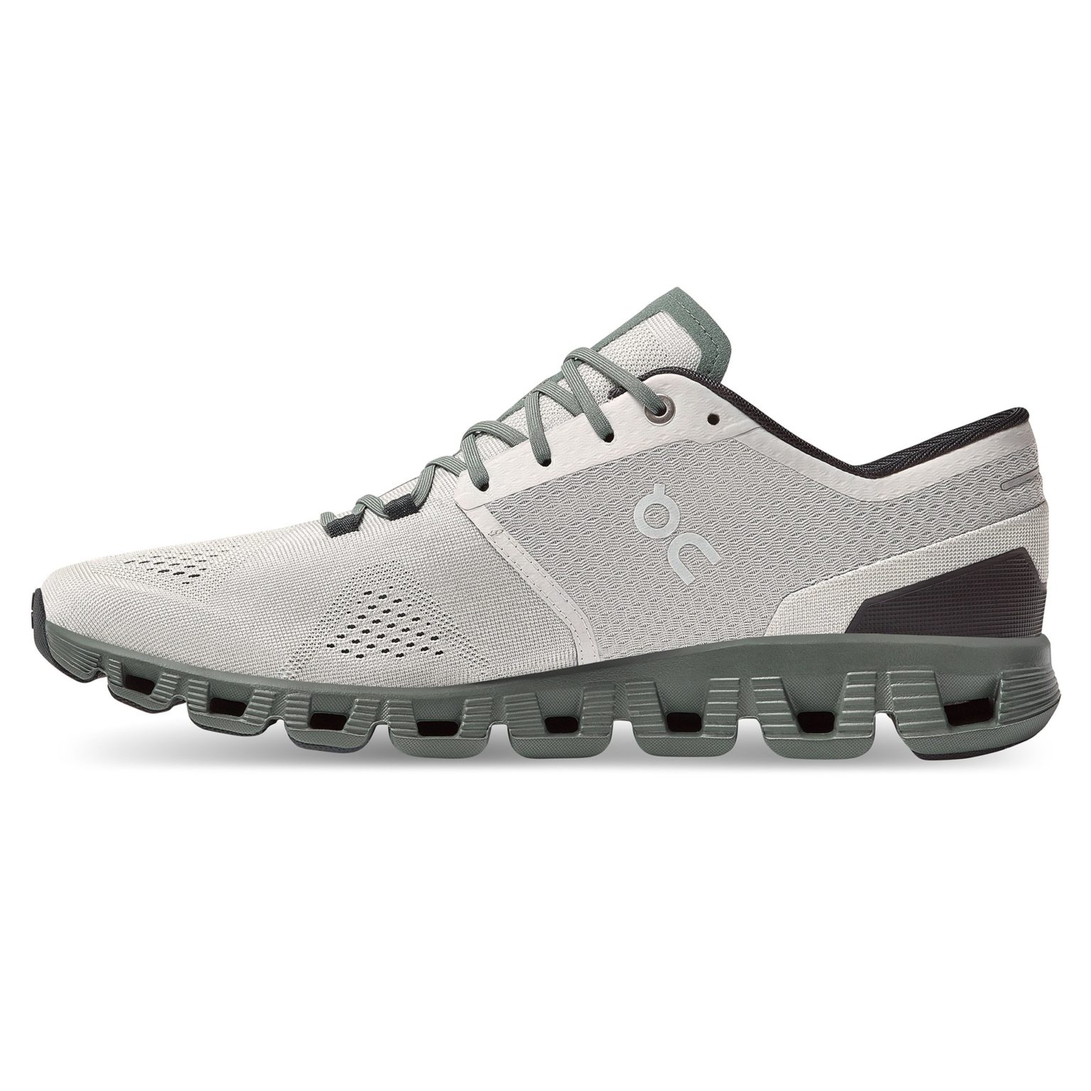 On Running Men's Cloud X Glacier/Olive Running Bath