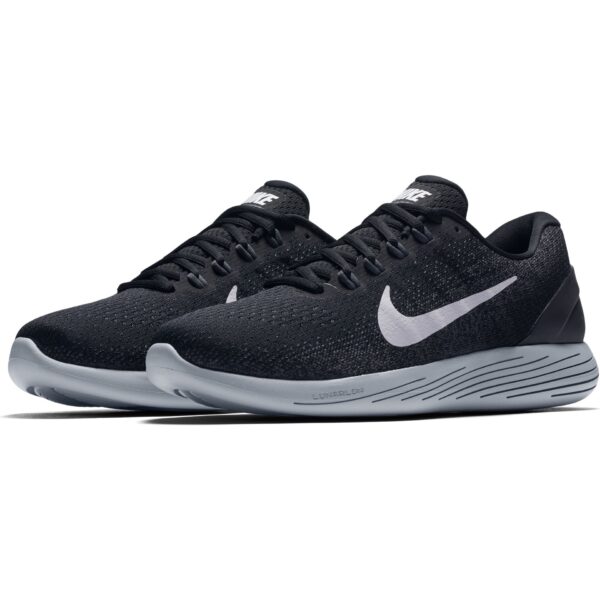 Nike Men's Lunarglide 9 -Black/White/Dark Grey/Wolf Grey - Image 4