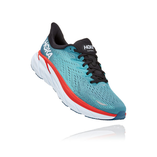 Hoka Men's Clifton 8 - Real Teal/Aquarelle - Image 2